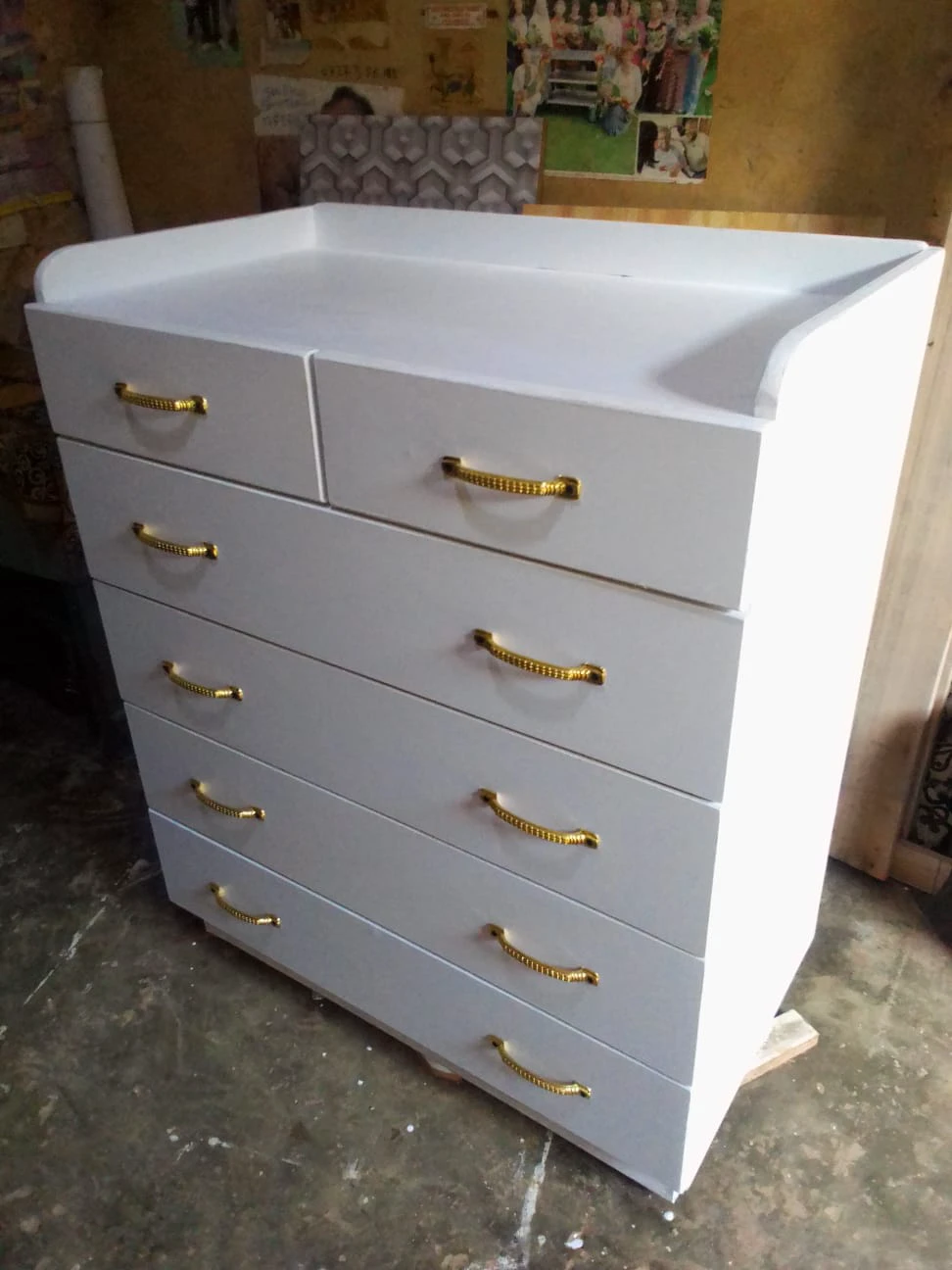 Shoe Rack3X4 white chess drawer